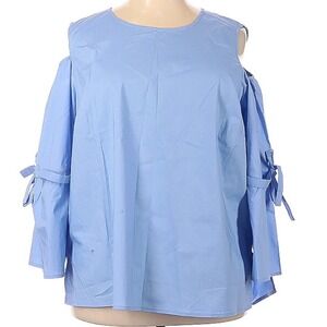 Design history baby blue blouse NTW size 2X